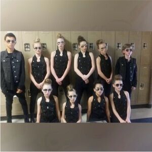 Kids Black Dance Performance Vest - Unbranded